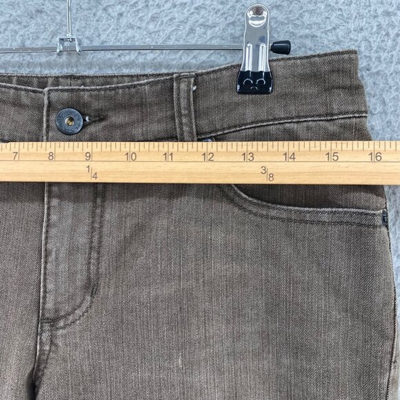 Chicos Jeans Womens 0.5 US 6 Brown Platinum Denim Ultimate Fit Slim Leg Stretch - Picture 5 of 11